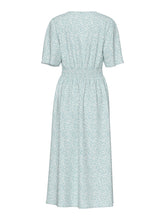Pieces Tala Midi Dress - Cloud Blue/ Flower